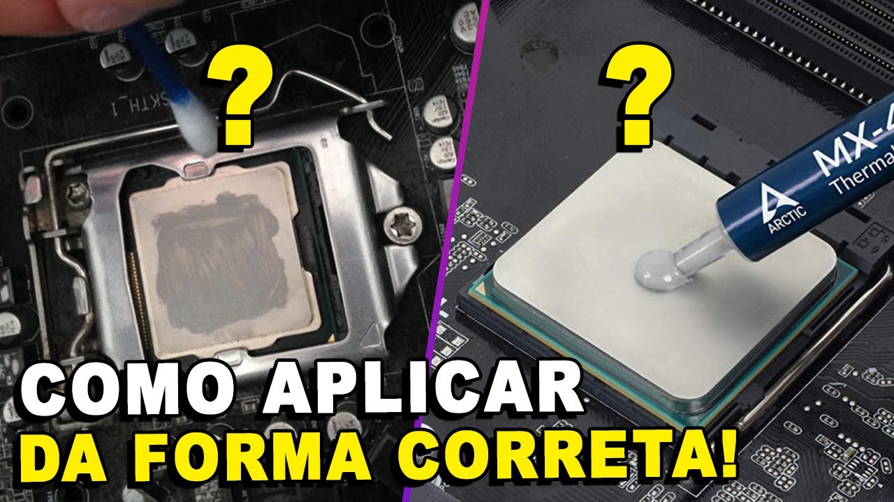 Como APLICAR PASTA TÉRMICA No Processador? 🖥️Como Trocar A PASTA ...
