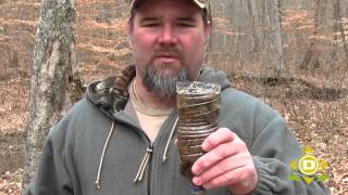 Survival Water Filter with a used water bottle