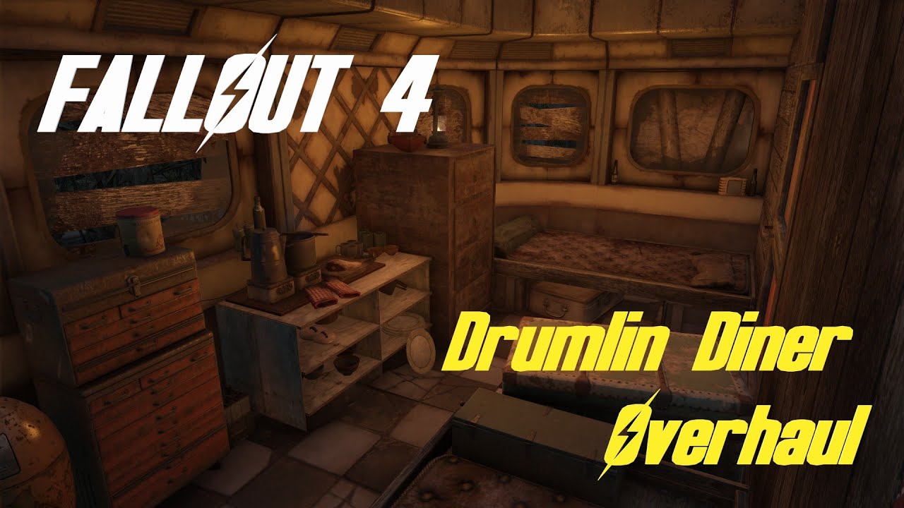 Fallout Dinner FALLOUT 4 Drumlin Diner OVERHAUL Corrunda's Drumlin Diner (MOD) - YouTube