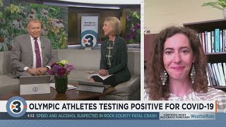Olympic athletes testing positive for COVID-19