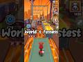 World’s Fastest Run! 🚀 | Subway Surfers #shorts #gaming #subwaysurfers