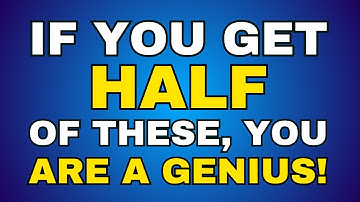 Most Adults Will Fail This Quiz! - Your Memory Is RAZOR SHARP If You Can Pass!