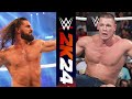 FULL MATCH - John Cena vs. Seth Rollins – Tables Match: WWE TLC 2014 wwe 2k24