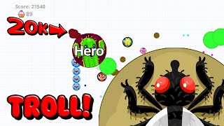 AGAR.IO - I WONT TRY THIS TROLL AGAIN 😭  + SOLO REVENGE 🔥