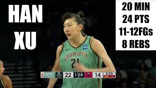 NEAR PERFECT Game For Chinese PHENOM Han Xu, EXPLODES For 24pts On 11-12 Shooting In NY Liberty Win!