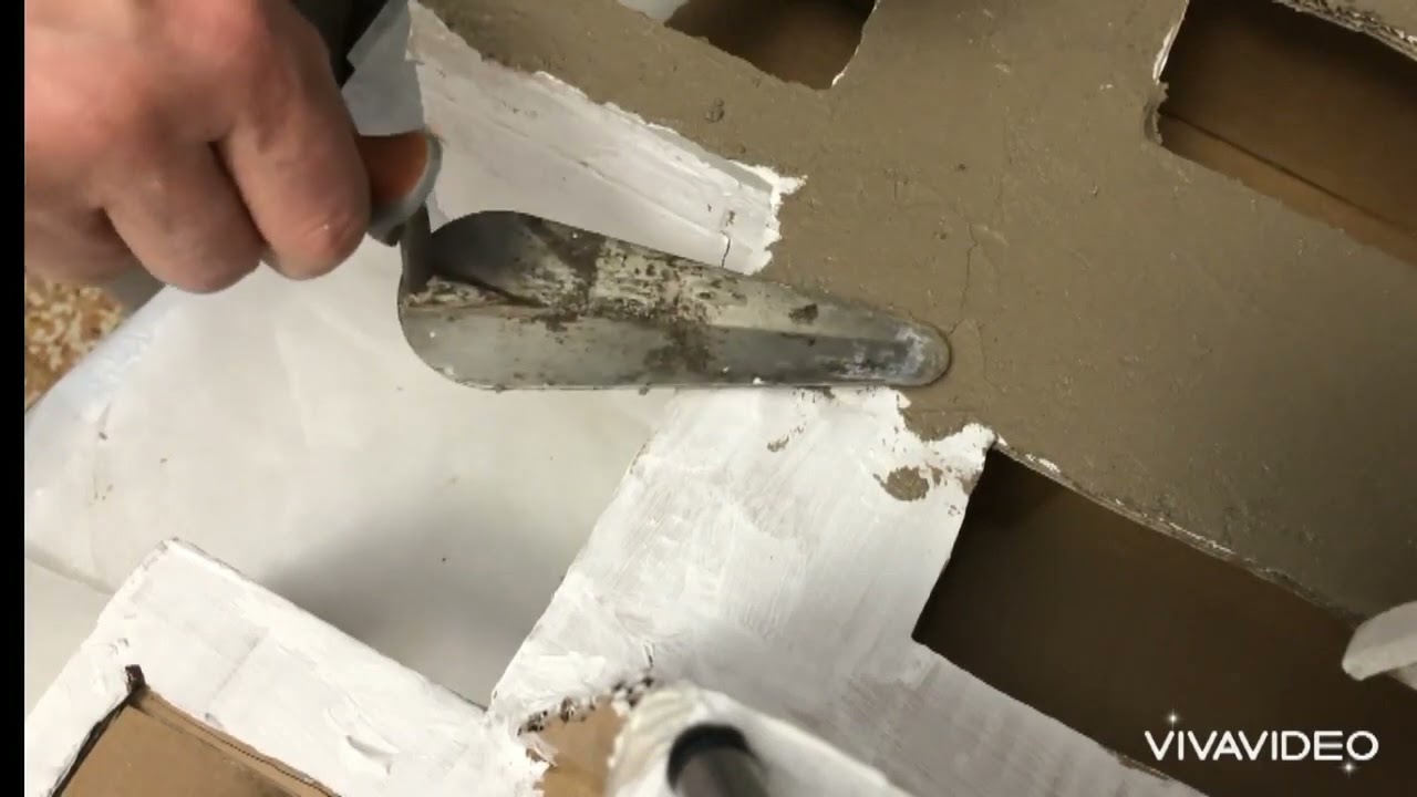 Presepe - intonaco su base di cartone