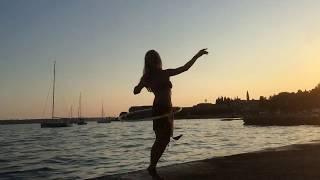 Wonderful Sunset Hoop Dance @Portoroz, Slovenia