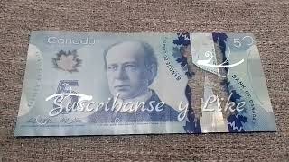 ¡¡¡SI LO TIENE  ESTO CUESTA!!!  Billete De $5 DOLARES CANADIENSES Año 2013