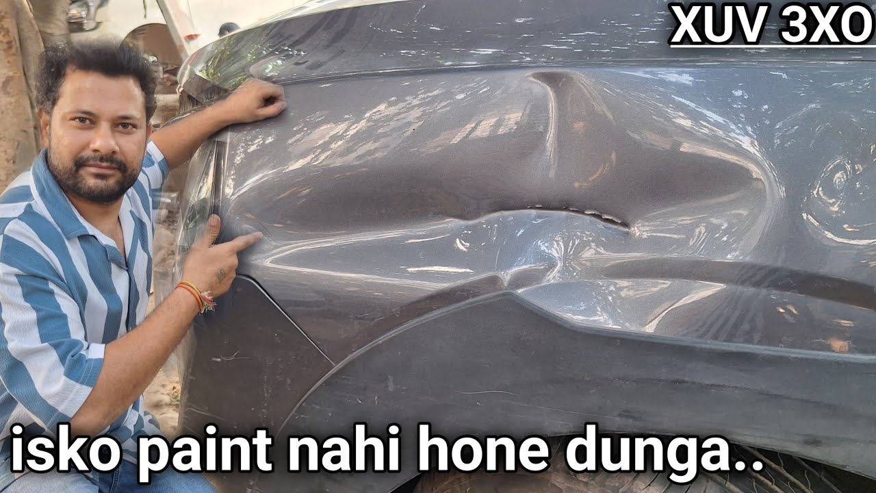 Mahindra XUV 3X0 has a major dent repaired.  | Amit Dry Denting | pdr