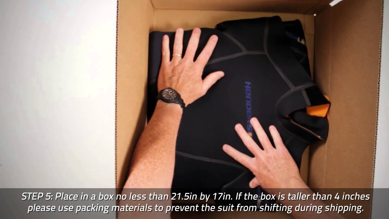 Henderson - How To Fold A Wetsuit For Shipping Or Storage.