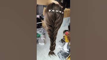 Tóc giả nguyên đầu thắt bính xinh xắn #tocgianguyendau #tocgiacaocapvinhkt