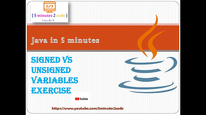 Solution to signed and unsigned exercise Java