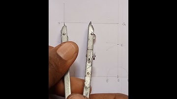 How to draw, inscribe an octagon using a square