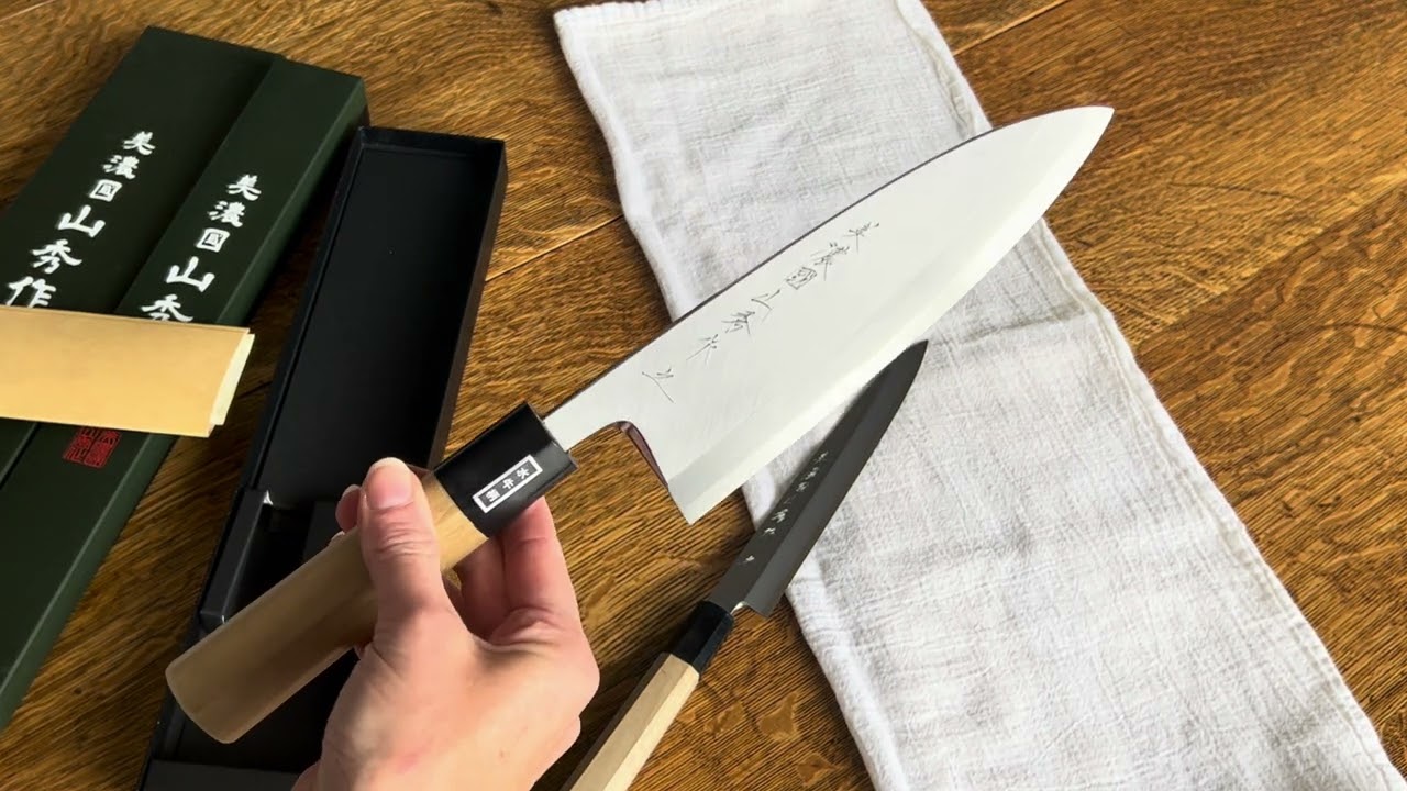 Minonokuni Matsu 180mm Blue Steel Deba | Knife Merchant