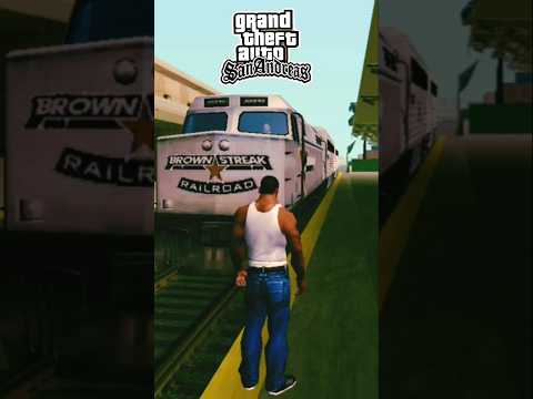 🚆🔥 Today CJ Takes a Train Ride! 😎🎮A new journey through San Andreas begins! 🌆🚂#shorts