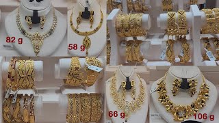 Latest gold jewellery collection with gram weight 2021| gold souk Dubai | kanz jewellery