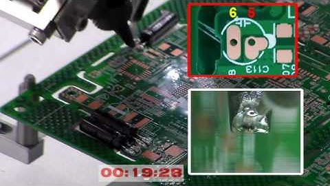 Auto Soldering Robot System LETHER α Soldering test