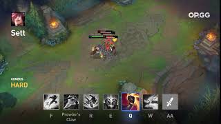 Sett Flash + Prowler's Claw Combo