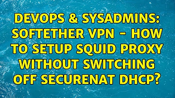DevOps & SysAdmins: Softether VPN - How to setup Squid proxy without switching off SecureNAT DHCP?