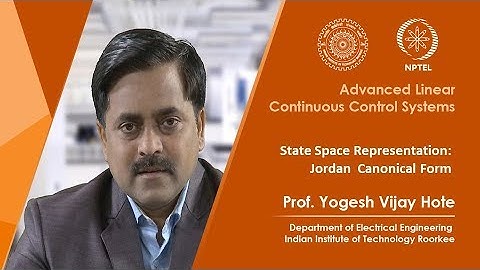 State Space Representation: Jordan Canonical Form