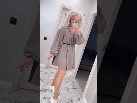 Легка жіноча сукня літня "Джулія" однотонна (Розміри Onesize S/M), Мокко, видео 1