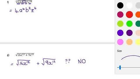 Grade 8/9 Square and Cube Roots Video 2 Examples