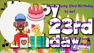 Happy Early Birthday To Me Known As Devon Lawrence For Being 23 Years Old Coming Soon March 11Th