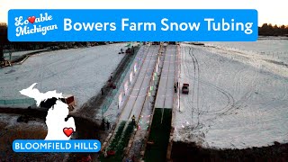 Bowers Farm glow snow tubing