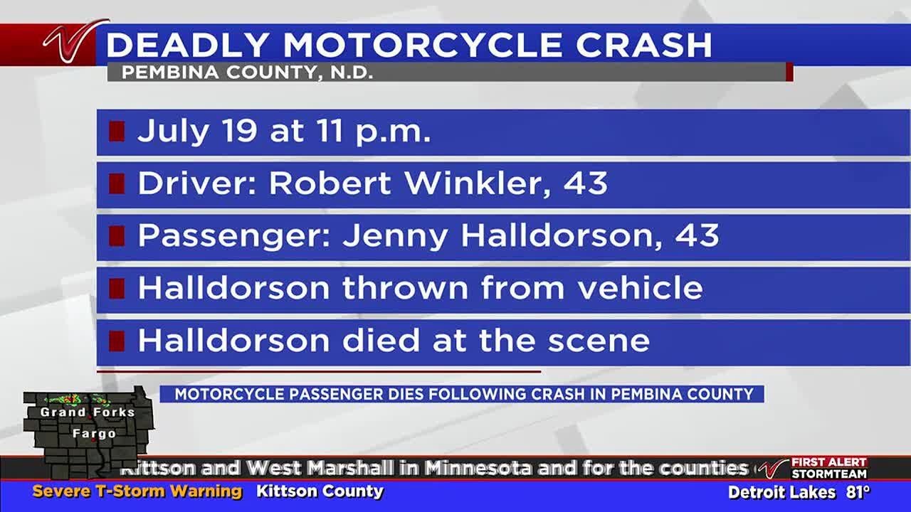 Victims identified in deadly motorcycle crash in Pembina County - YouTube