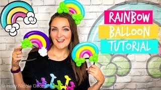 RAINBOW Balloon Animal Tutorial - Learn Balloon Animals with Holly!!!