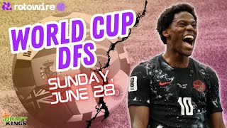 DraftKings World Cup DFS Picks | Sunday Showdown: South Africa vs Canada (June 28)