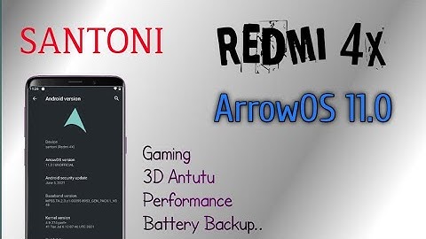 ArrowOS v11.0 | Redmi 4X | Performance & Gaming Test | 3D Mark & 3D Antutu
