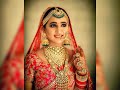 Red bride with green jewellery look/red  lehenga color combination with green jewellery /2021