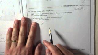 Edexcel GCSE Paper 1 June 2013 Question 15 - Standard Form