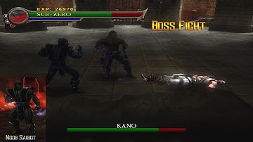 Noob Saibot impersonate Subzero | Noob Saibot VS Kano - Mortal Kombat Shaolin Monks Boss Fight