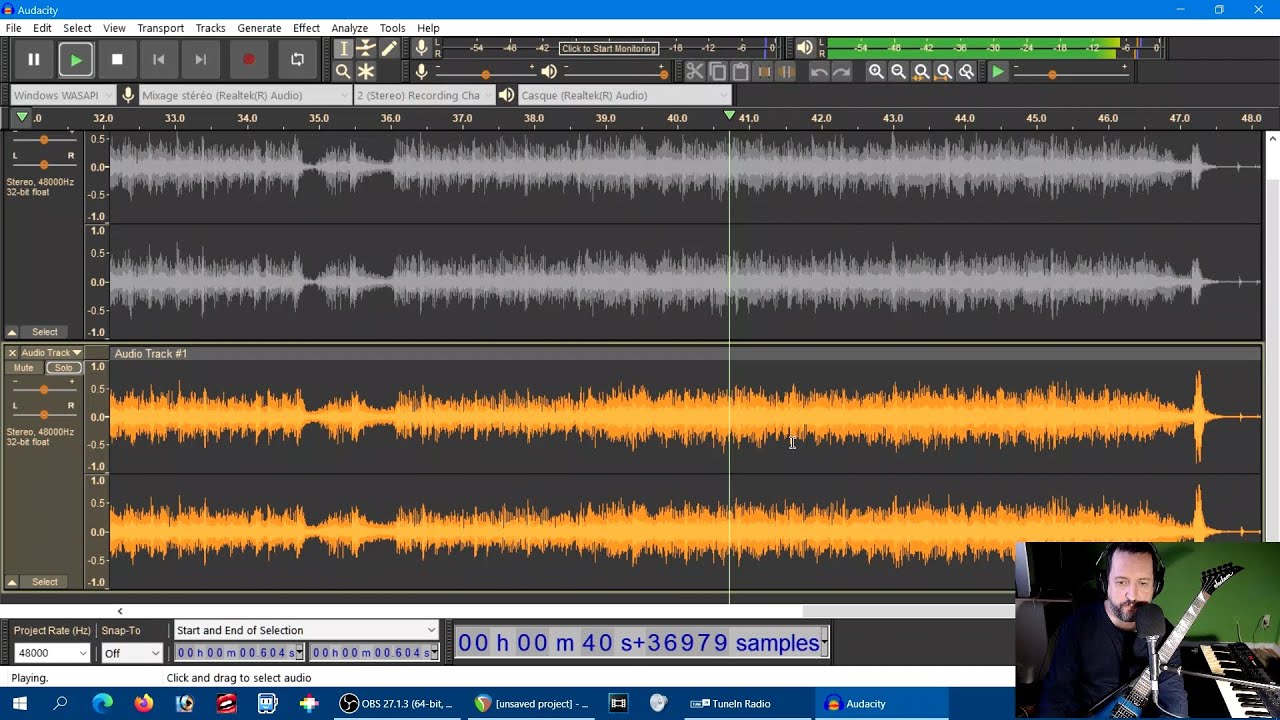 Reaper + Audacity: overdub like the old trick