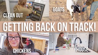 GET STUFF DONE WITH ME! // Home & Farm Cleaning