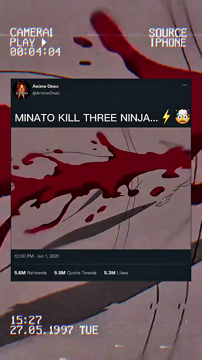 MINATO KILL THREE NINJA⚡🤯