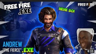 Free Fire Andrew(The Fierce) Exe 🤣🤣🤣 Watch till end 😂🤣😂😂