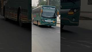 Old Green Scania Bus.