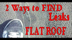 Flat Roofing - 2 Ways to Find Leaks in Modified Bitumen Rolled Roofing