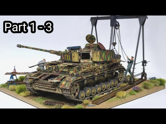 Maquette diorama Miniart 36063 1/35 Diorama Réparation Panzer IV