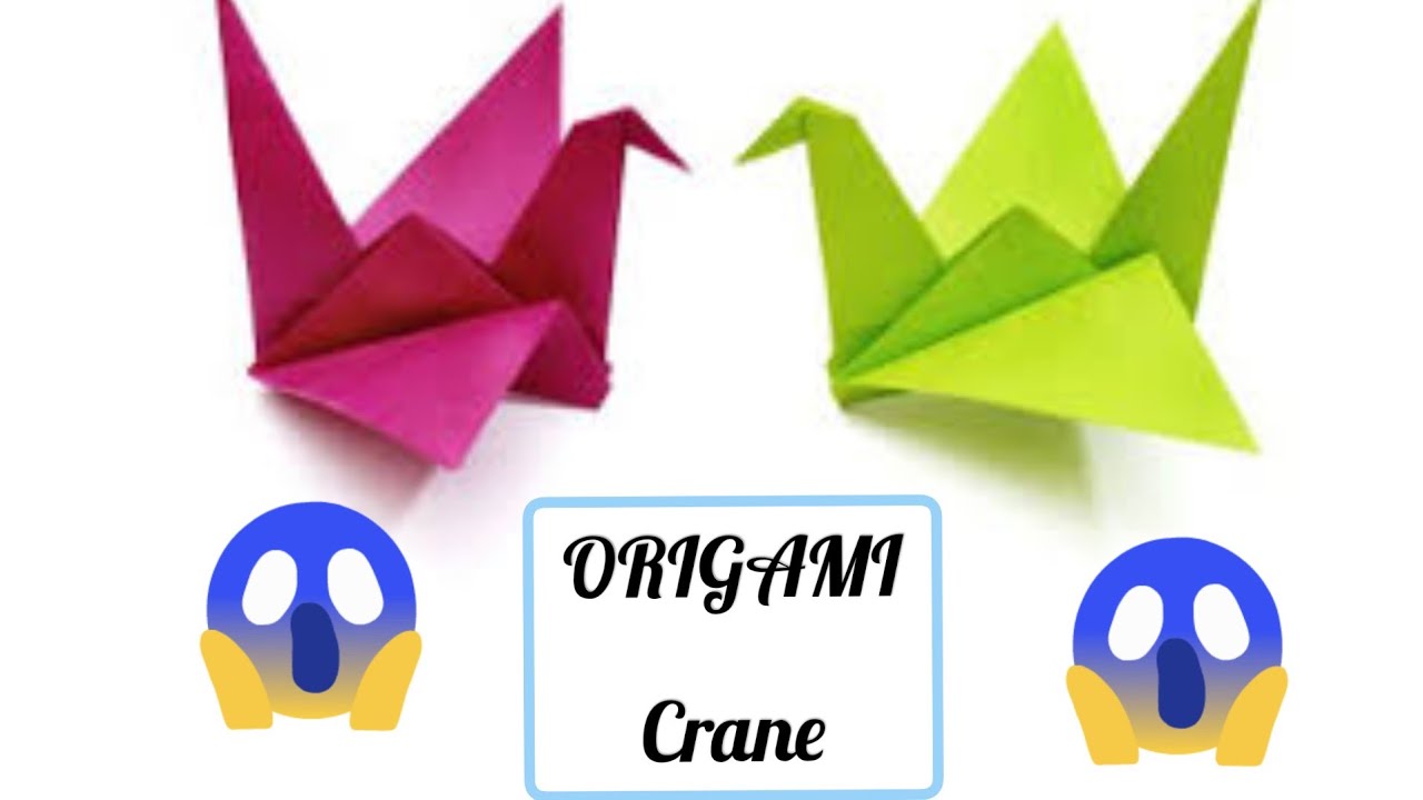 Awesome and easy ORIGAMI CRANE easy step by step (FOLDING INSTRUCTIONS). YouTube