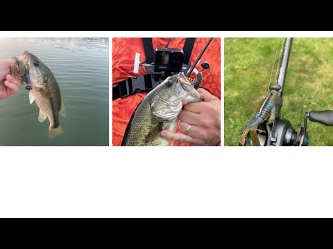 #summer #bass #fishing  – lake  Linville Wobble head  . 6/29/2023 strike king rage bug-water tmp 75