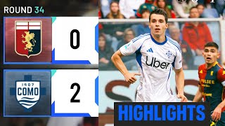 Genoa Como (0-2) Gli Highlights | Serie A 2026 | Como vs Genoa | Gol di Douvikas | genoa como 