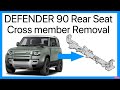 Land Rover Defender 90 Rear Seat Cross Member Removal - Rear Floor Conversion