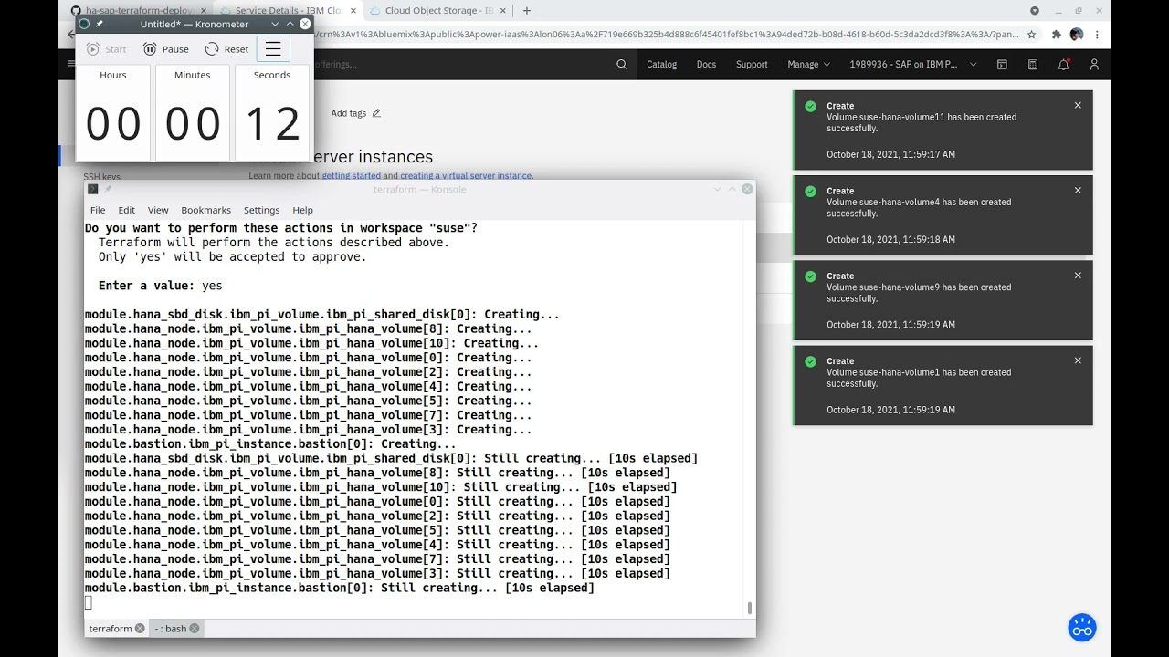 Automate SAP HANA System Replication in Cluster on IBM Power Virtual Servers in One Hour