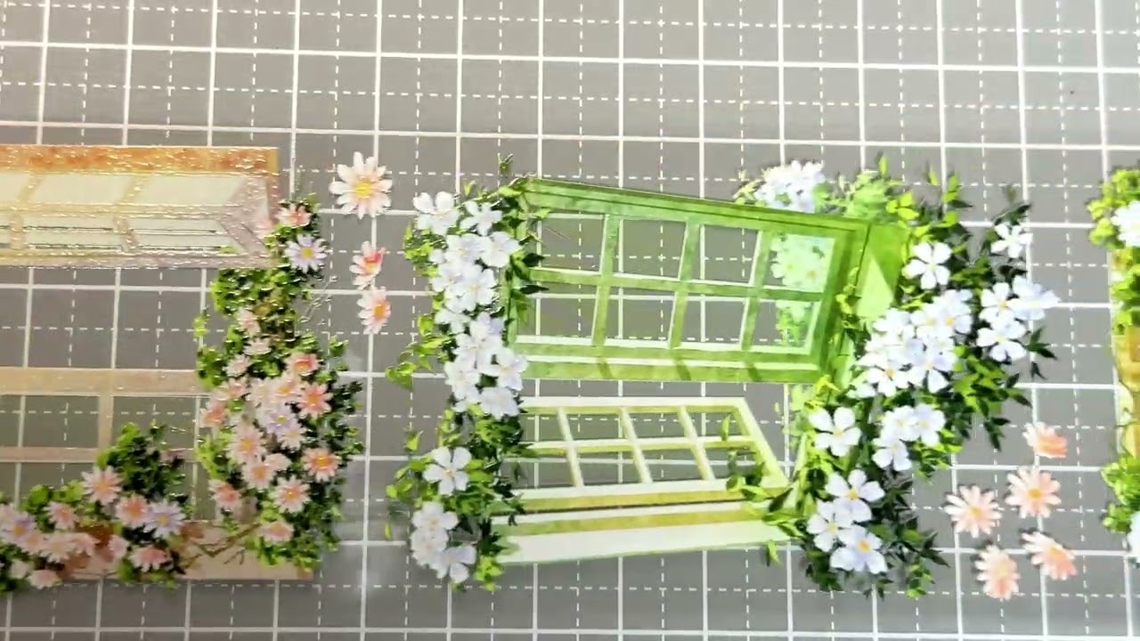 新七天】一窗花事 -PET水晶 - 沼のオアシス 海外マステのカット販売店