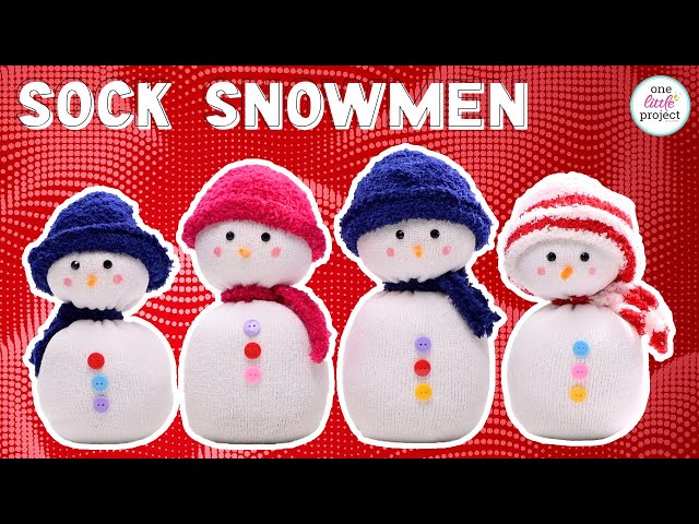 How to Make an Easy Sock Snowman Craft - This Pixie Creates