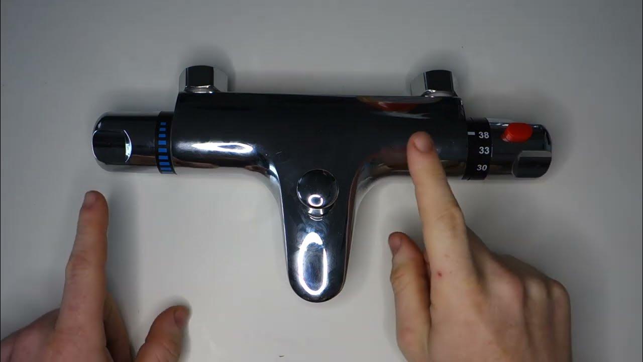 How a thermostatic shower bath bar mixer tap works YouTube
